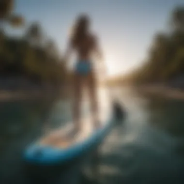 High-performance paddle board with advanced features for optimal experience