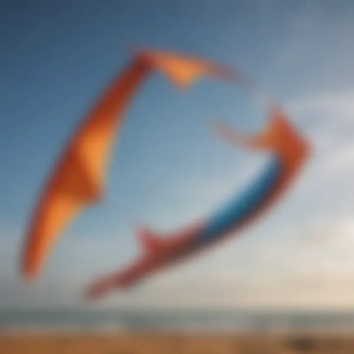 Detailed illustration of kite design with aerodynamic features