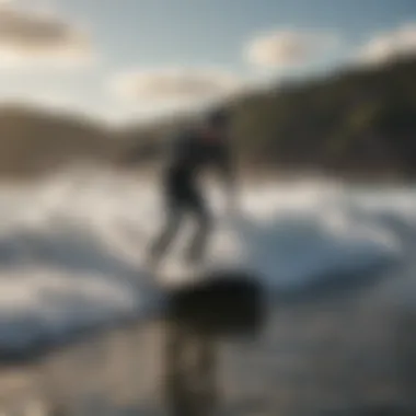 Hydrofoil Boogie Board Performance on Waves