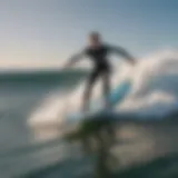 Innovative jet-powered surfboard in action