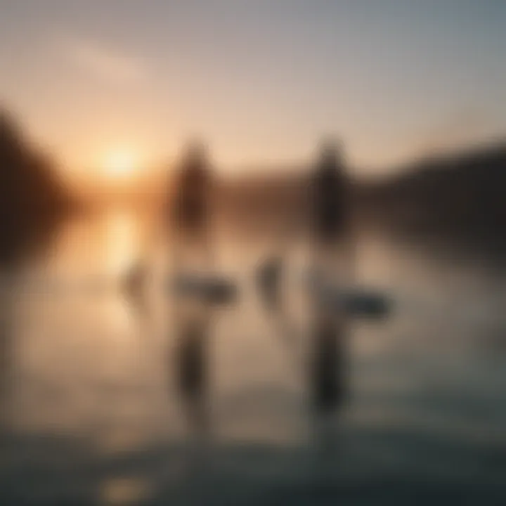 Serene Sunset Paddleboarding