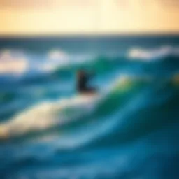 A skilled kite surfer riding the waves of Maui