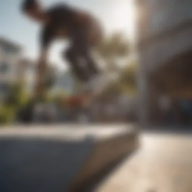 Skateboarding workshop with professional skateboarders