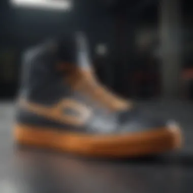 Technological Features of Li Ning Skateboard Shoes Close-up of the advanced technology embedded in Li Ning skateboard shoes.
