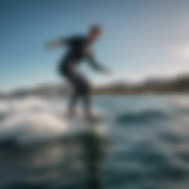 Rider Enjoying Electric Hydrofoil Surfing