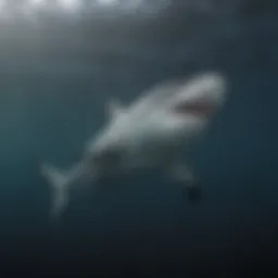 Majestic Bull Shark Swimming in Deep Waters