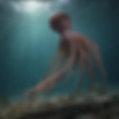 Majestic Giant Squid in the Depths