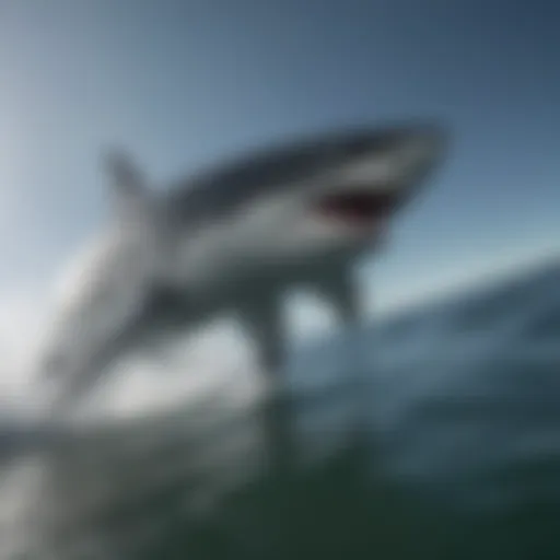 Majestic Great White Shark Hunting