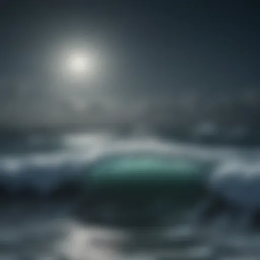 Majestic Ocean Waves under Moonlight