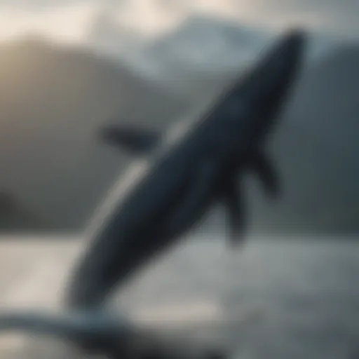 Majestic Whale Gliding Through Pristine Waters