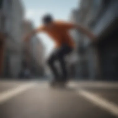 Skater executing a smooth ollie maneuver