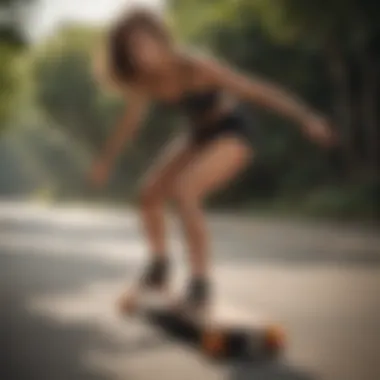 Longboard Dancer in Elegant Pose