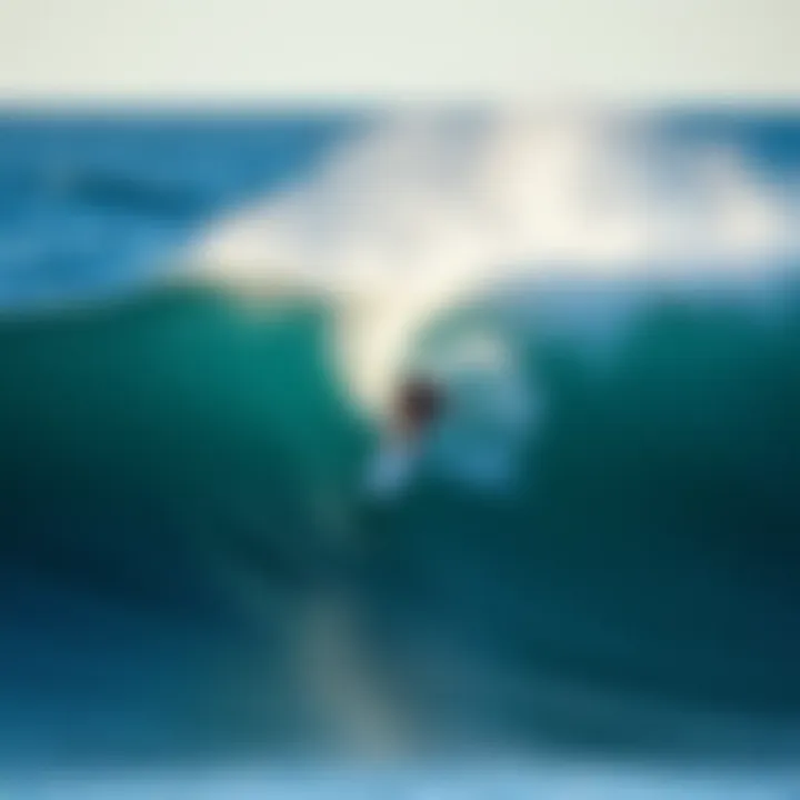 Mastering the Sharp Turn A surfer performing a sharp turn on a wave