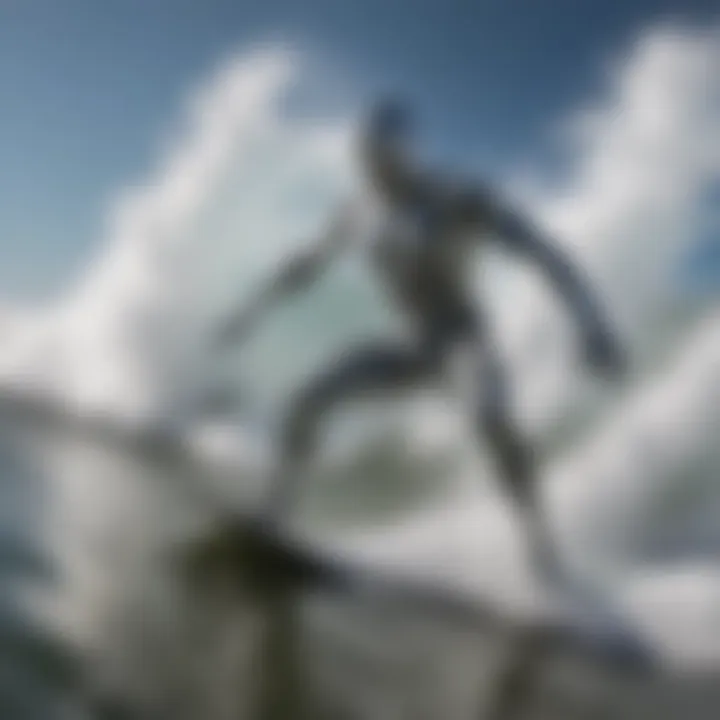 Mastering the Wave: Silver Surfer's Graceful Stance