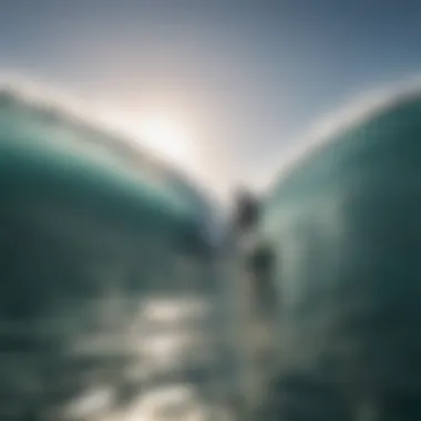 Surfer Embracing the Ocean