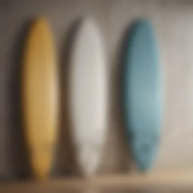 Minimalist Surfboard Wall Rack Display