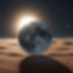 Illustration depicting the Earth's position between the Sun and Moon during a waxing phase