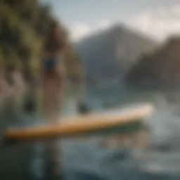 Paddle boarding setup for larger individuals