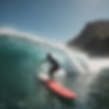 A stunning view of surfers using NMD boards