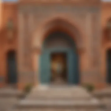 Traditional Nubian architecture with vibrant colors and intricate designs in the heart of Gouna