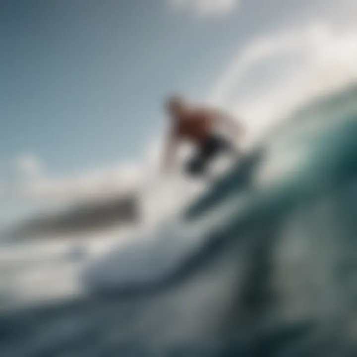 Ocean Rodeo Surfer Executing a Perfect Turn