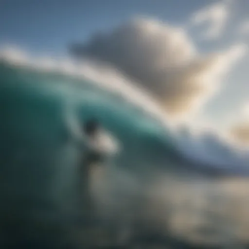 Thrilling Ocean Rodeo Surfer Riding the Crest