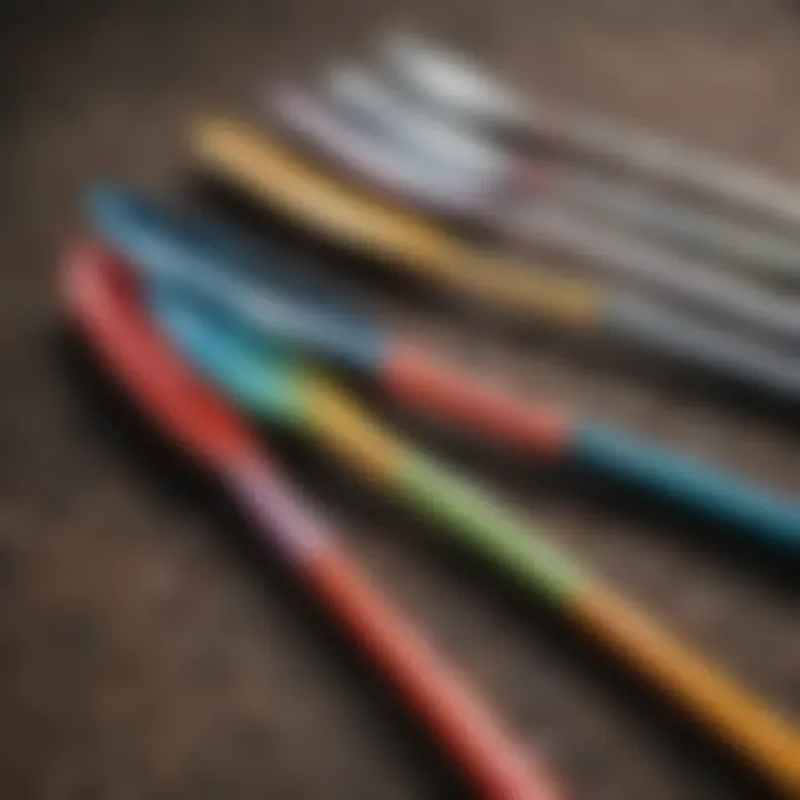 Surf fishing spoons in different colors and sizes