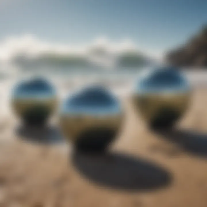 Different types of weights for surf fishing