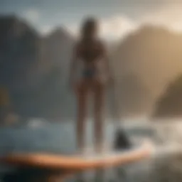 A sturdy paddle board designed for heavier riders, showcasing its unique features and stability.