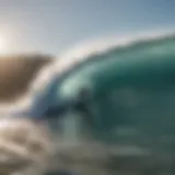 A surfer conquering a massive wave in Patagonia