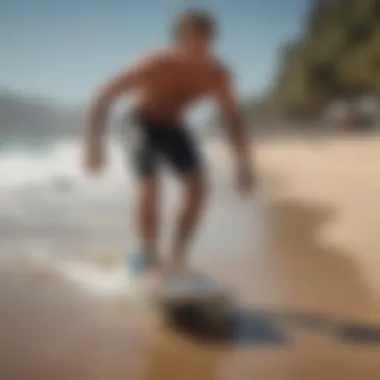 Surfboarder enjoying the benefits of a perfectly sized longboard