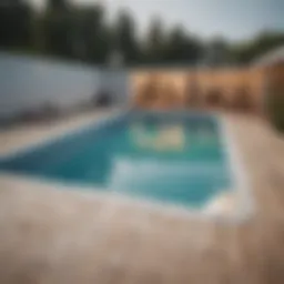 A visually appealing design of a practice swimming pool