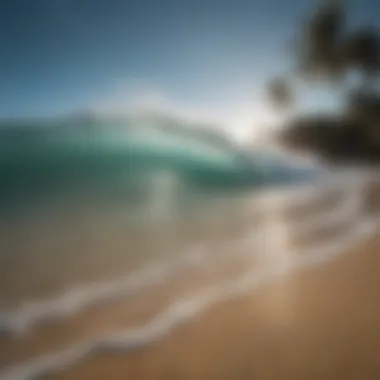 Crystal Clear Waves at Sandy Beach in Puerto Rico