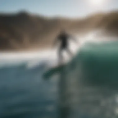 Sleek Hydro Foil Surfboard in Action