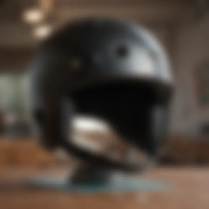 Skateboard helmet ventilation features