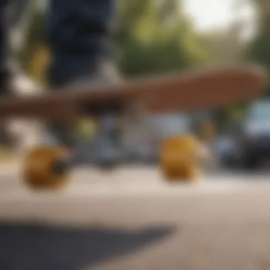 Skateboard trucks being precision adjusted for optimal performance