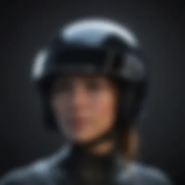 Protective headgear in a sleek black design