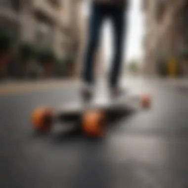 Electric skateboard brand showcasing sleek design