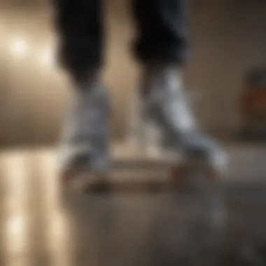 Aesthetics and Performance in Skate Shoe Design Sleek and stylish skate shoe design for optimal performance