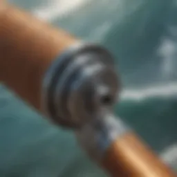 Detailed view of the Solaris surf rod showcasing its premium materials and construction