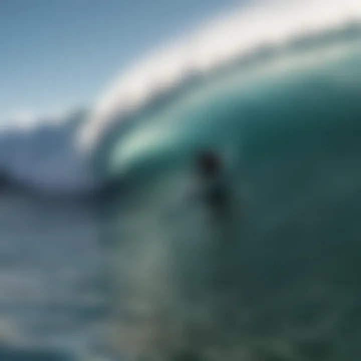 Surfer studying wave patterns influenced by south west direction