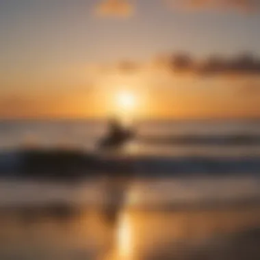 Surfline at Jax Beach sunrise silhouette