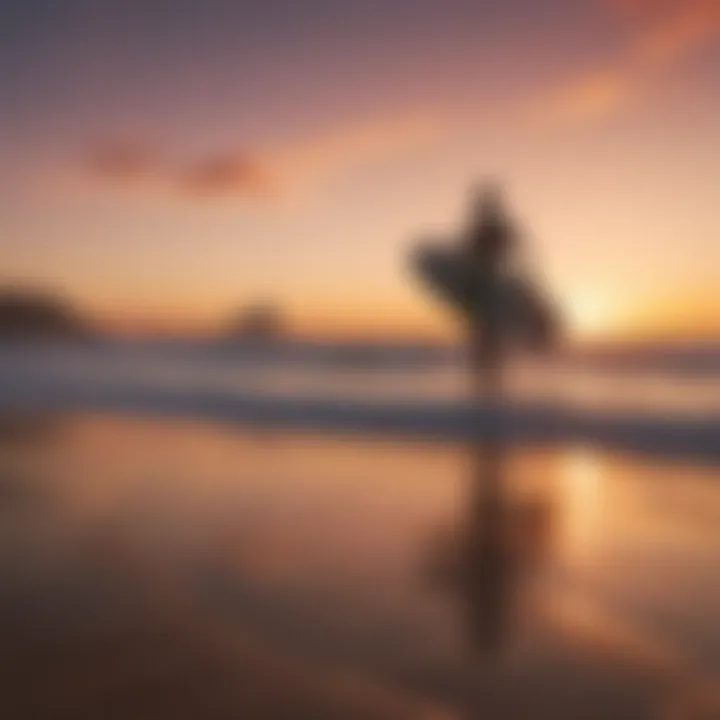 Sunset over the pristine beaches of Chicama