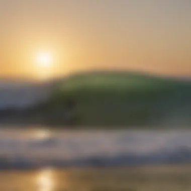 Sunset surf session at La Jolla Shores