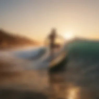 Sunset surf session