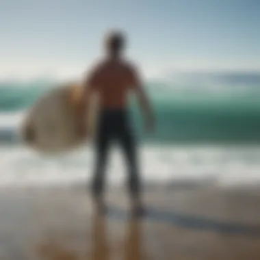 A creative depiction of local surf etiquette and respect