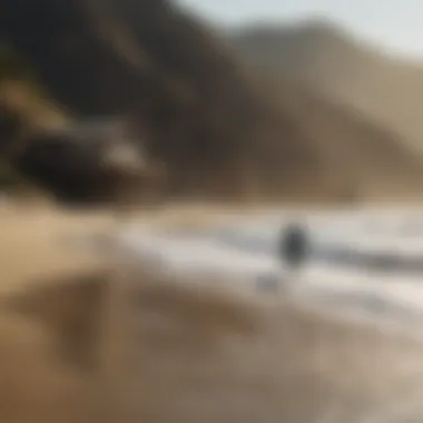 Surf school setting with stunning Malibu backdrop