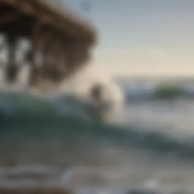 Surfer navigating the waves at Trestles Beach