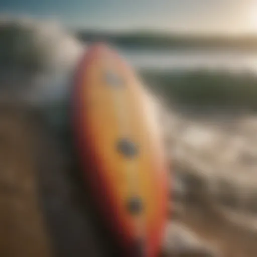 Surfboard with Wind Speed Indicator