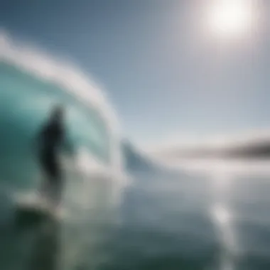 Strategic Wind Assessment Surfer Analyzing Wind Direction